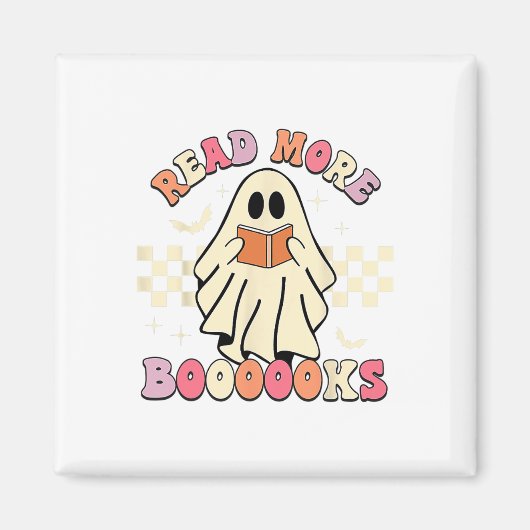 Aimant Lire Plus Boooooooks Jote Ghost Lire Plus Booooooo (Devant)