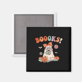 Aimant Lire plus Livres Éffrayant enseignant Cute Hallowe (Recto/Verso)