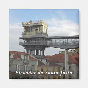Aimant Lisbonne. Ascenseur Père Noël Justa.