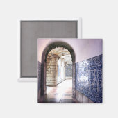 Aimant Lisbonne Azulejos & Arches Portugal Photo (Recto/Verso)