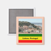 Aimant Lisbonne, Portugal Skyline (Recto/Verso)
