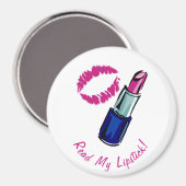 Aimant Lisez Mon Canne À Lèvres ! Badge (Recto/Verso)