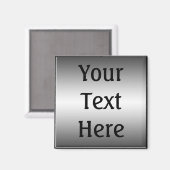 Aimant lisse en tôle métallique (Recto/Verso)