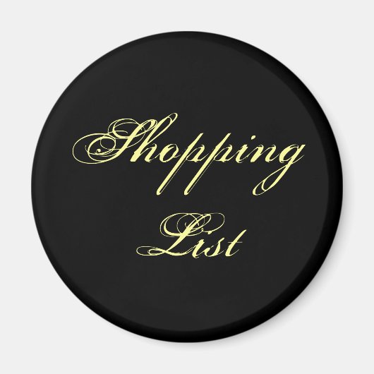 Aimant Liste d'achats (Devant)