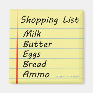 Aimant Liste d'achats - les bases