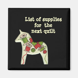 aimant liste de fournitures de patchwork