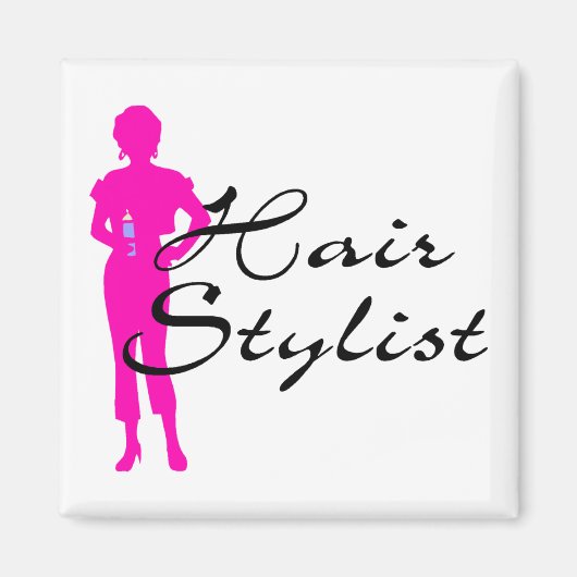 Aimant Liste des cheveux (rose) (Devant)