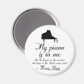 Aimant Liszt Piano Classic Music (Recto/Verso)