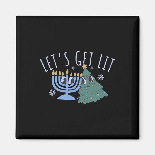 Aimant Lit Chrismukkah Hanoukka Noël Match (Devant)