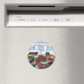 Aimant Lit plein de Dachshunds (In Situ (Lave-vaisselle))