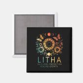 Aimant Litha Summer Solstice Midsummer Roue De L'Année (Recto/Verso)