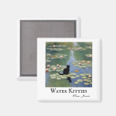 Aimant Lits d'eau Monet Claw Pond de chat (Recto/Verso)