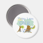 Aimant Little Bluebird 1er Anniversaire Tshirts et cadeau (Recto/Verso)