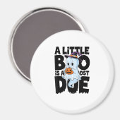 Aimant Little Boo Est Presque Dû Mignonne Grossesse Hallo (Recto/Verso)