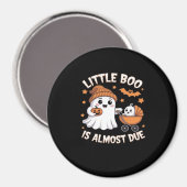 Aimant Little Boo Is Almost Due - Halloween Pregnancy Rev (Recto/Verso)