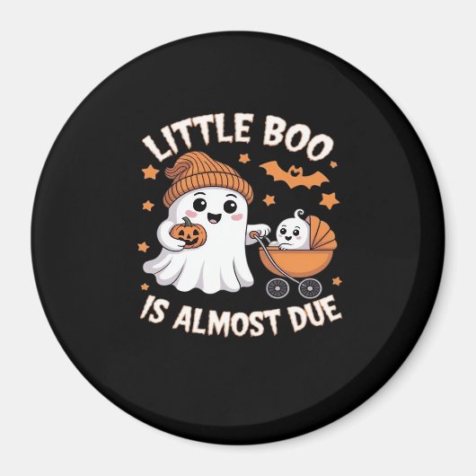 Aimant Little Boo Is Almost Due - Halloween Pregnancy Rev (Devant)