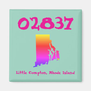Aimant Little Compton, code postal RI - 02837 Fierté Arc-