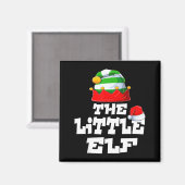 Aimant Little Elf Family Matching Christmas Group Pajama (Recto/Verso)