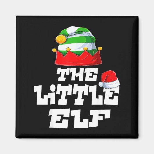 Aimant Little Elf Family Matching Christmas Group Pajama (Devant)