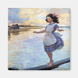 Aimant « Little Eml'y » par Jessie Willcox Smith