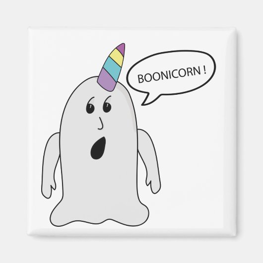 Aimant Little mignon Boonicorn Ghost (Devant)