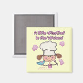Aimant Little Miss Chef (Recto/Verso)