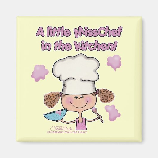 Aimant Little Miss Chef (Devant)