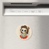 Aimant Little Miss Death et Roses (In Situ (Lave-vaisselle))