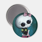 Aimant Little Miss Death - Halloween Beauté (Recto/Verso)