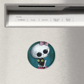 Aimant Little Miss Death - Halloween Beauté (In Situ (Lave-vaisselle))