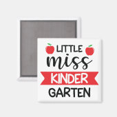 Aimant Little Miss Kindergarten (Recto/Verso)