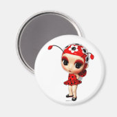 Aimant Little Miss Ladybug (Recto/Verso)