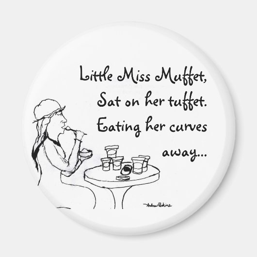 Aimant Little Miss Muffet (Devant)