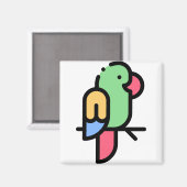 Aimant Little Parrot (Recto/Verso)