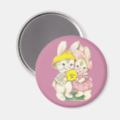 Aimant Little rabbits (Recto/Verso)