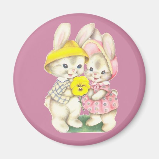 Aimant Little rabbits (Devant)
