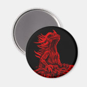 Aimant Little red Dragon (Recto/Verso)