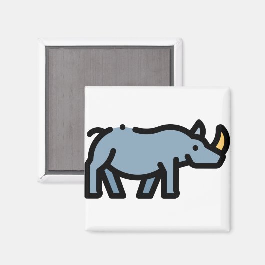 Aimant Little Rhino (Recto/Verso)