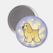 Aimant Little Star American Cocker Spaniel (Recto/Verso)