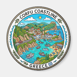 Aimant Littoral de Corfou Grèce