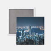 Aimant Littoral | Île de Hong Kong, Asie (Recto/Verso)