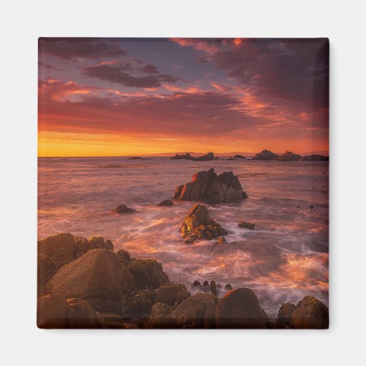 Aimant Littoral | Sunset Pacific Grove Carmel California (Devant)