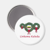 Aimant Lituanie Noël 2 (Recto/Verso)