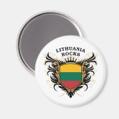 Aimant Lituanie Rocks (Recto/Verso)