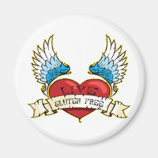 Aimant Live Gluten Free (Devant)