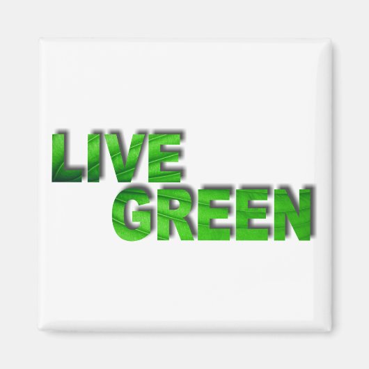 Aimant Live Green (Devant)