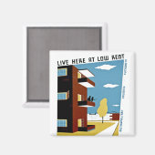 Aimant Live ici à Low Rent (Recto/Verso)