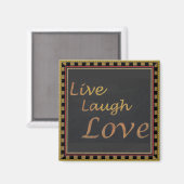 Aimant Live Laugh Love (Recto/Verso)