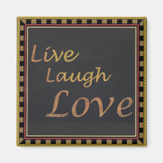 Aimant Live Laugh Love (Devant)