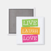 Aimant Live Laugh Love 2 (Recto/Verso)